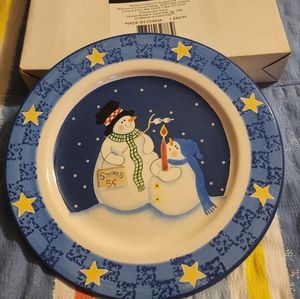 Jolly Follies Snowman Plate